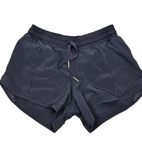 lululemon athletica Pants - Lululemon Shorts Black Size 4 Mesh On Side Back Zip Pocket Hidden Inside Pocket